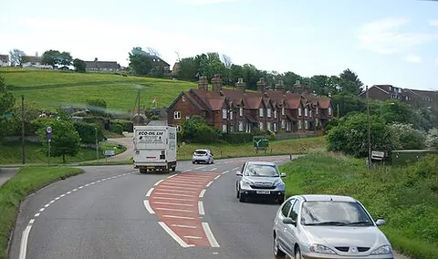 south heighton: a village and civil parish in Lewes district, next to Newhaven, East Sussex, England (OS grid ref...