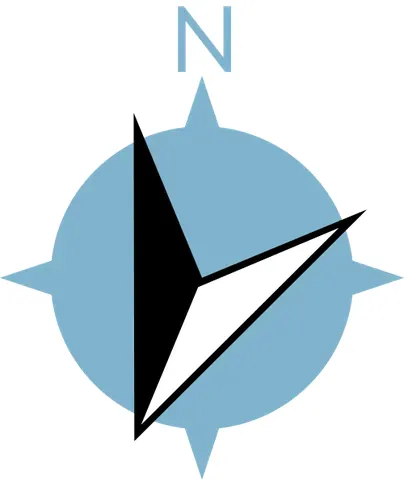 south-southwest: the compass point halfway between south and southwest; specifically at a bearing of 202.5°