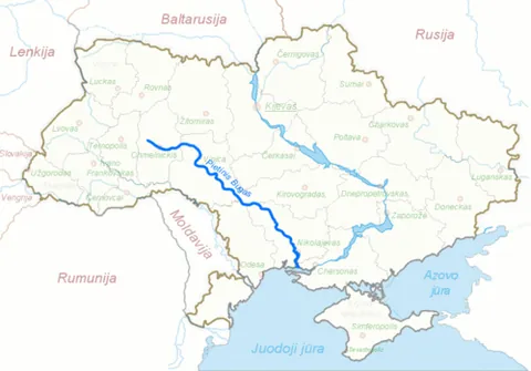 southern bug: a river in Ukraine