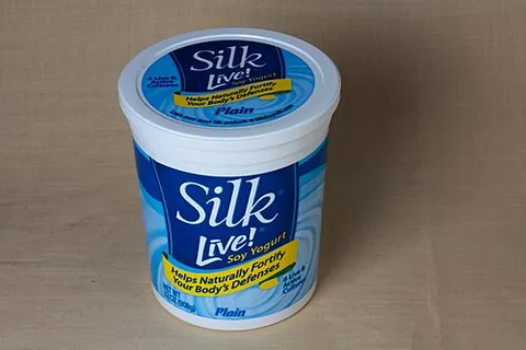 soy yogurt: nondairy yogurt made from soybeans with sugar to provoke fermentation