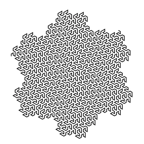 space-filling curve: a curve whose range contains the entire 2-dimensional unit square (or the 3-dimensional unit cube)