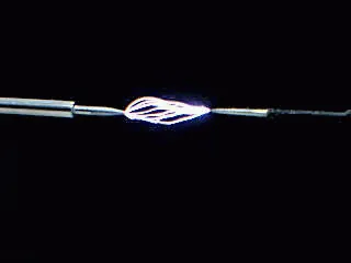 spark gap: a gap, between two electrical terminals, across which sparks are generated