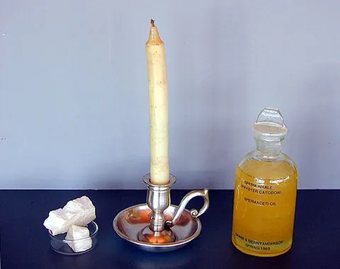 spermaceti: a wax obtained from the head of sperm whales and used to make cosmetics, etc; humans separate it...