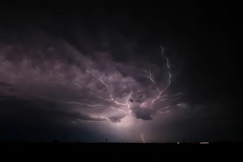 spider lightning: very long flashes of lightning (tens or sometimes hundreds of kilometers long) that travel...