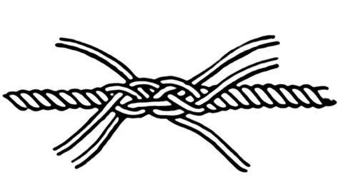 splice: a junction or joining of ropes made by splicing them together