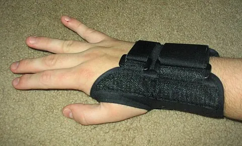 splint: a narrow strip of wood split or peeled from a larger piece