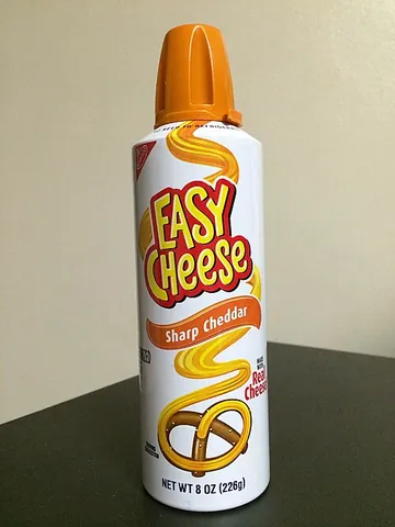 spray cheese: synonym of canned cheese