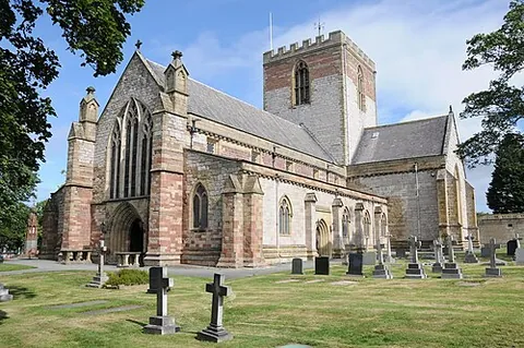 st asaph: the second-smallest city in the United Kingdom, and a community in Denbighshire, Wales (OS grid ref...