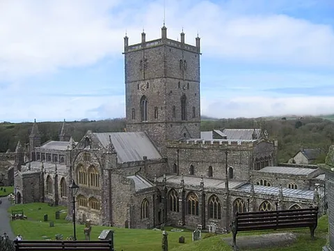 st davids: the smallest city in the United Kingdom, and a community in Pembrokeshire, Wales (OS grid ref...