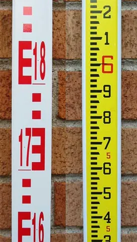 stadia: a level staff or graduated rod used by surveyors to measure differences in level, or to measure...
