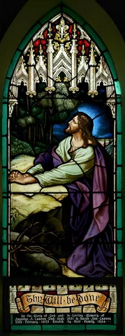 stained glass: glass that has been coloured, either by painting or by fusing pigments into its structure