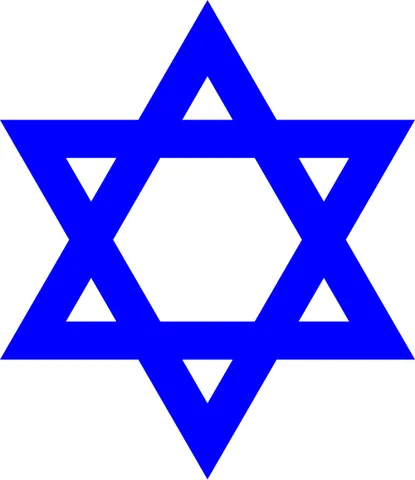 star of david: a symbol of Jewish identity and Judaism, having the shape of a hexagram, the compound of two...