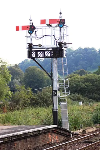 starting signal: a railway signal controlling the starting of trains from a station or some other location, nowadays...