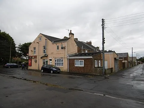 station town: a village in Hutton Henry and Station Town parish, County Durham, England (OS grid ref NZ4036)