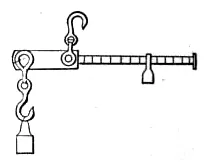 steelyard: a transportable balance with unequal arm lengths