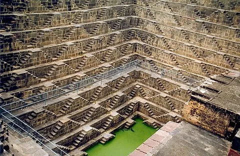 stepwell: a well in which the water can be reached by descending a set of steps