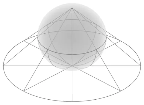 stereographic projection: a function that maps a sphere onto a plane; especially, the map generated by projecting each point...