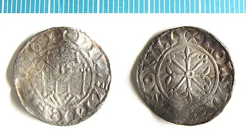 sterling: an English silver penny first introduced by the Normans
