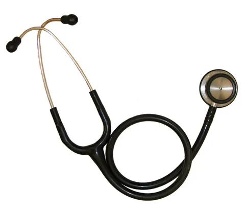 stethoscope: a medical instrument used for listening to sounds produced within the body