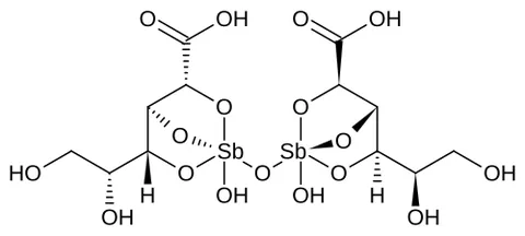 stibogluconic acid: the conjugate acid of sodium stibogluconate