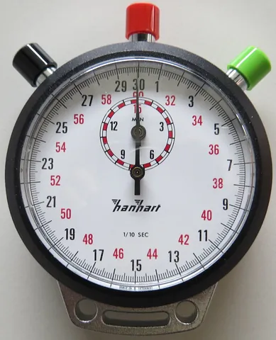 stopwatch: a timepiece designed to measure the amount of time elapsed between a particular time when activated...