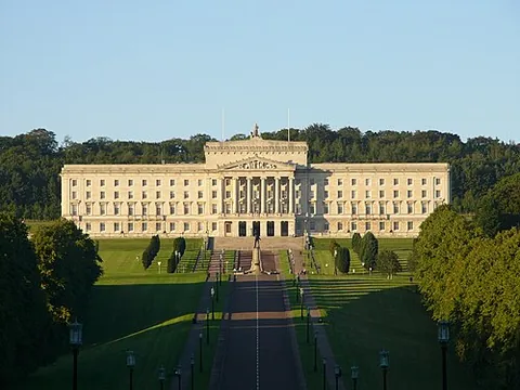 stormont: stormont Estate, the seat of the Northern Ireland Assembly, located east of Belfast in County Down