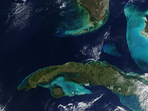 straits of florida: a strait between southern Florida, USA and Cuba, linking the Gulf of Mexico to the Atlantic Ocean