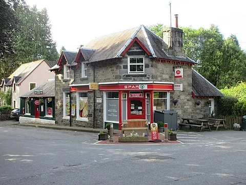 strathtay: a village within the valley in Perth and Kinross council area, Scotland (OS grid ref NN9053)