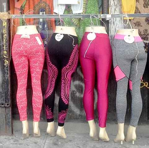 stretch pants: a type of pants, similar to yoga pants, made with flexible fabric for increased comfort