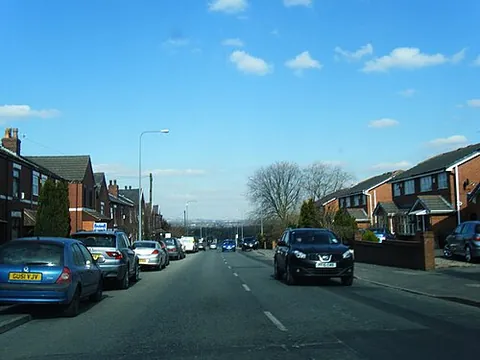 stubshaw cross: a suburb of Ashton-in-Makerfield, Metropolitan Borough of Wigan, Greater Manchester, England (OS...