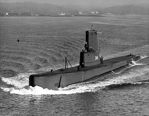 submarine: being, relating to, or made for use underwater, especially beneath the sea