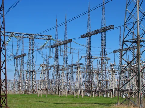 substation: a site where electricity supplied by long-distance (high-voltage) transmission lines is transformed...