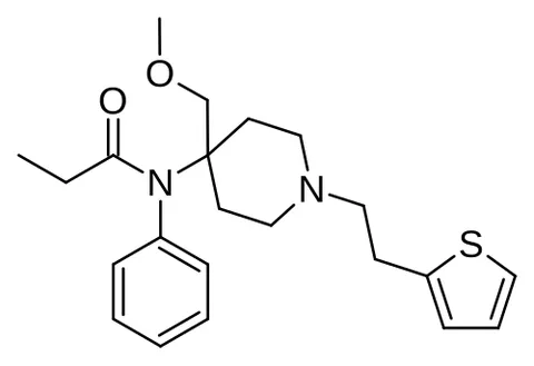 sufentanil: an opioid analgesic that is administered intravenously in the form of its citrate...