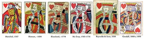 suicide king: a king of hearts in a deck of playing cards