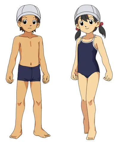 sukumizu: a type of swimwear in Japan, mass-produced for the schools