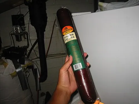 summer sausage: sausage cured to the extent that it requires no refrigeration