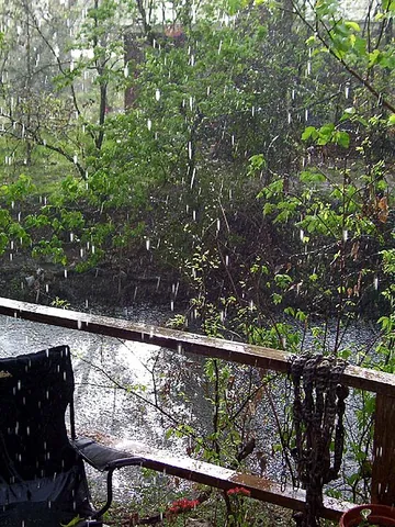 sun shower: a rain shower which occurs while the sun is shining