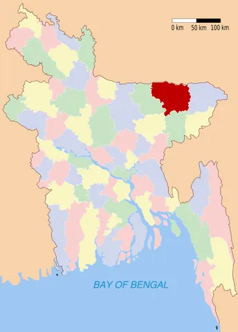 sunamganj district: one of the four districts in the Sylhet Division of Bangladesh