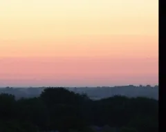 sunrise: the time of day when the sun appears above the eastern horizon