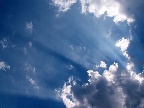 sunshine: the direct rays, light or warmth of the sun