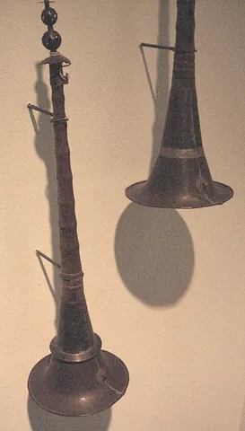 suona: a traditional Chinese double-reeded horn with a distinctively loud and high-pitched sound
