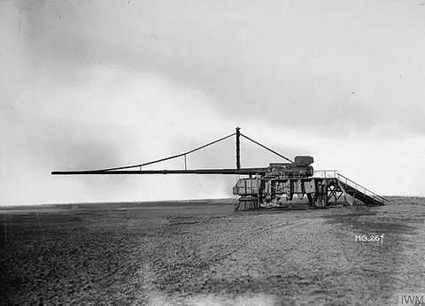 supergun: a very large cannon with an extremely high muzzle velocity and large bore