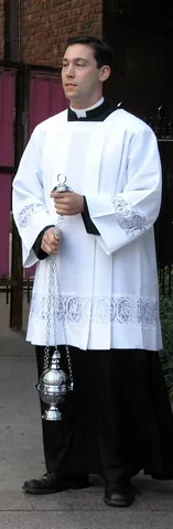 surplice: a liturgical vestment of the Christian Church in the form of a tunic of white linen or cotton...