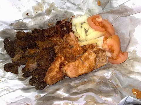 suya: a marinated spicy kebab from Nigeria
