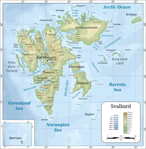 svalbard: an archipelago, territory, and unincorporated area of Norway northeast of Greenland, in the Arctic...