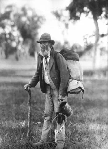 swagman: a man who travels around with a swag (“bundle of personal items”); specifically, an itinerant...