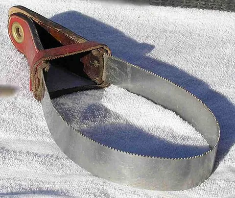 sweating iron: a knife or piece of iron used to scrape off sweat, especially from horses; a horse scraper