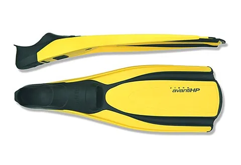 swim fin: a flipper; an items of footwear used while swimming for more speed