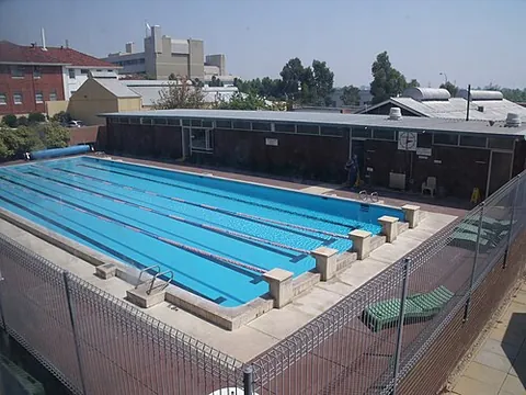 swim lane: a lengthwise division of a swimming pool or other swimming arena