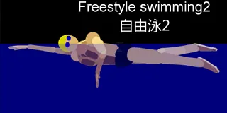 swimming: the act or art of sustaining and propelling the body in water